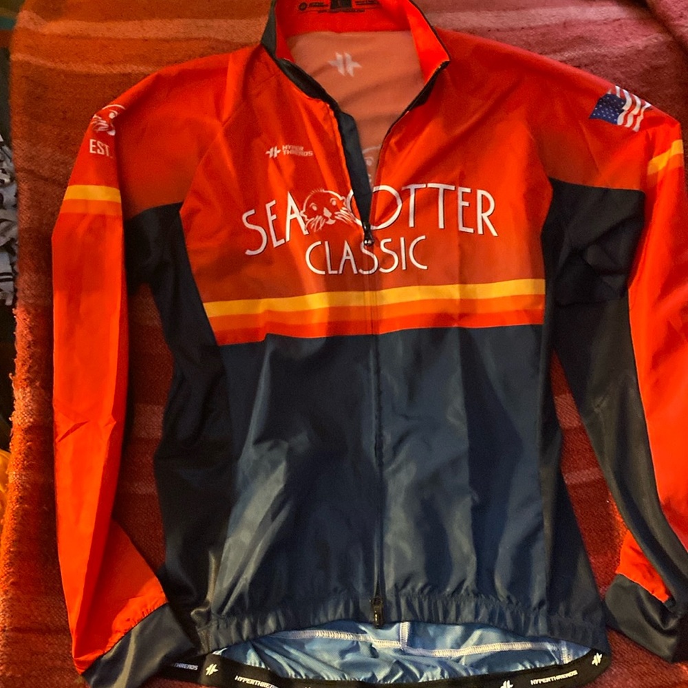 HYPERTHREADS SEA OTTER CLASSSIC FULL ZIP JERSEY SZ LARGE